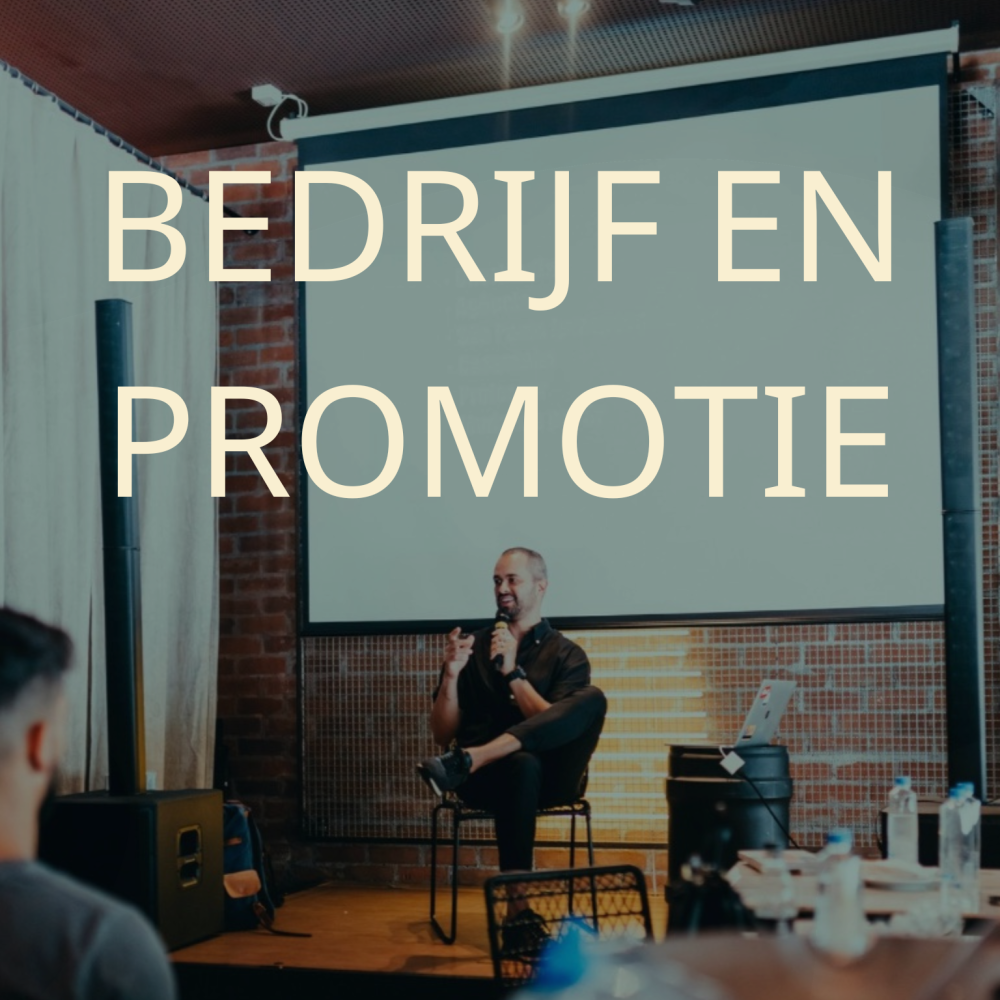Foto die linkt naar de Business & Promotionele pagina van RecordStudio, met professionele video- en fotografiediensten voor bedrijven en merken